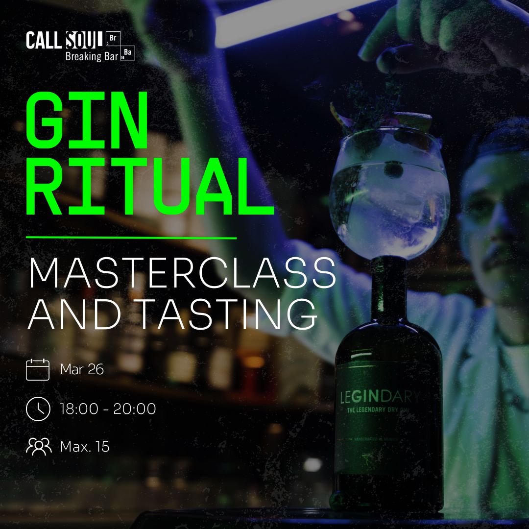 [26.03.2024] GIN COCKTAIL RITUAL AND TASTING EXPERIENCE