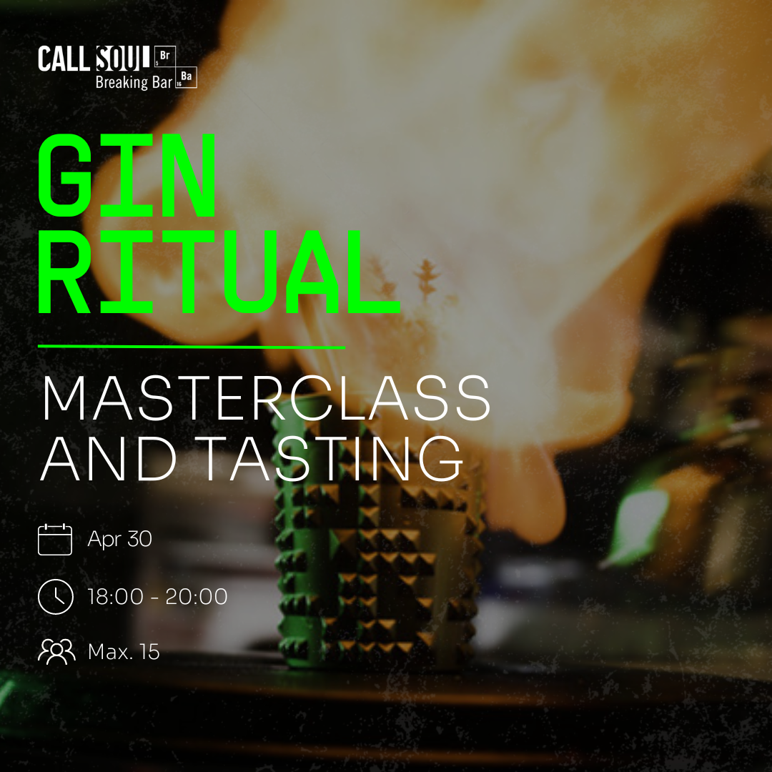 [30.04.2024] GIN COCKTAIL RITUAL AND TASTING EXPERIENCE